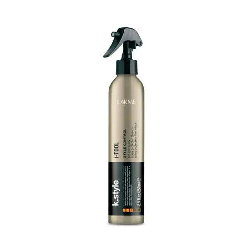 I-tool Protective Heat-styling Spray with Grape Seed Antioxidant Complex, fragrance-free, protects hair up to 220º with UV protection.