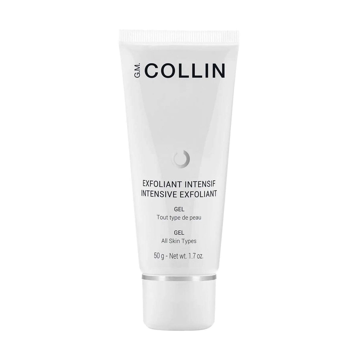 Intensive Exfoliating Gel for deep cleansing and revitalization, easy to apply and rinse off, perfect for all skin types, 50g tube.