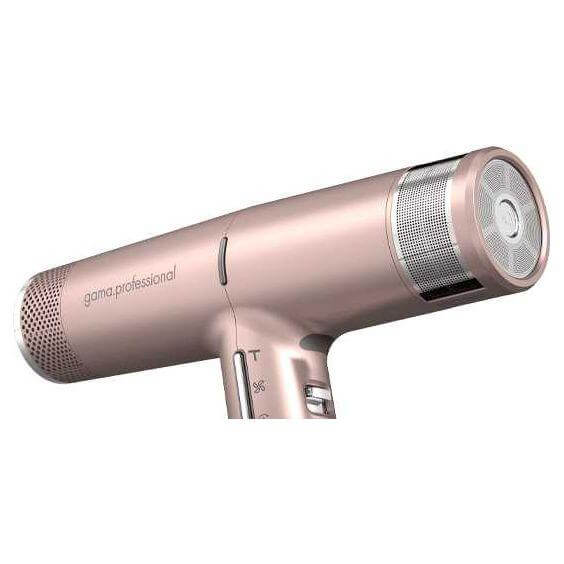 IQ2 Perfetto hair dryer with intelligent brushless motor and Turbo Function, lightweight design for salon professionals.