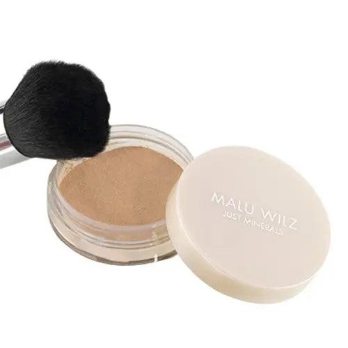 Malu Wilz Just Minerals Powder Foundation with brush for flawless complexion