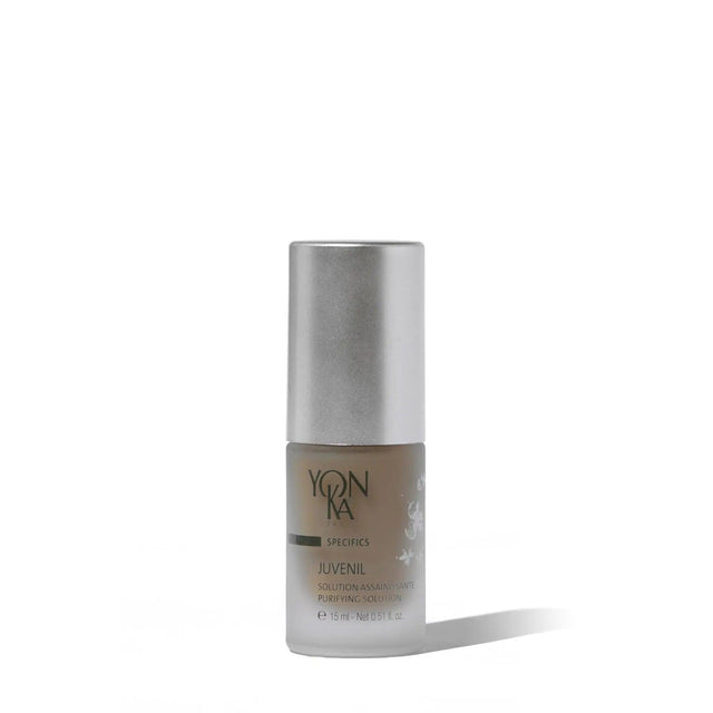 Yonka Juvenil purifying anti-acne treatment for oily skin, targeting blemishes and excess oil.