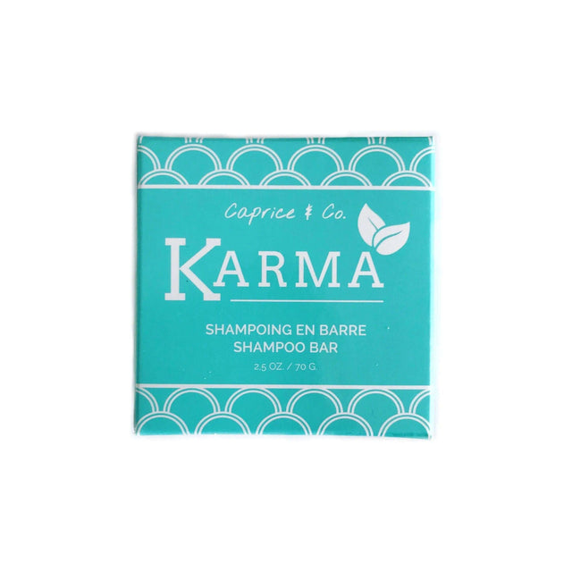 Karma Shampoo Bar by Caprice & Co, eco-friendly hair care, handcrafted in Quebec