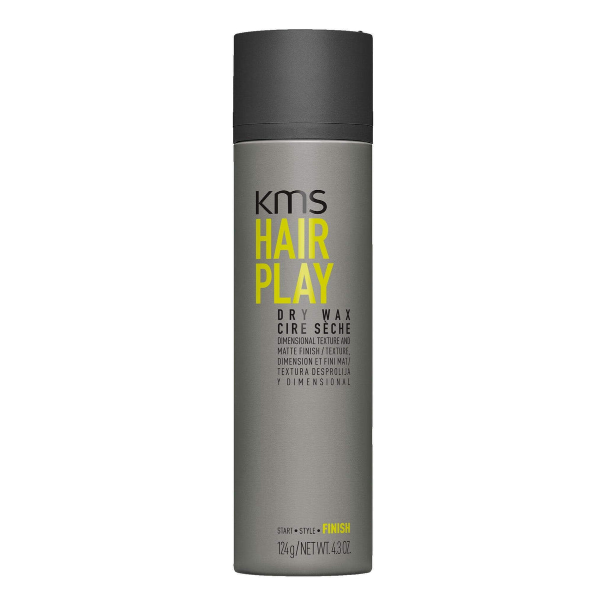 Kms Hairplay Dry Wax 150ml for flexible hold and layered texture, perfect for a flawlessly undone look; lightweight hair styling wax.