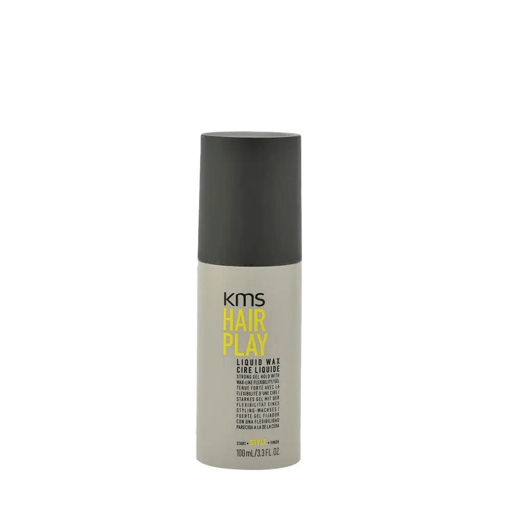 Kms Hairplay Liquid Wax 100ml for gel hold and wax finish, offering flexible support and shine.