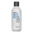 Kms Moistrepair Shampoo 300ml bottle, restores moisture, repairs damage, minimizes hair breakage, and maintains natural protection.