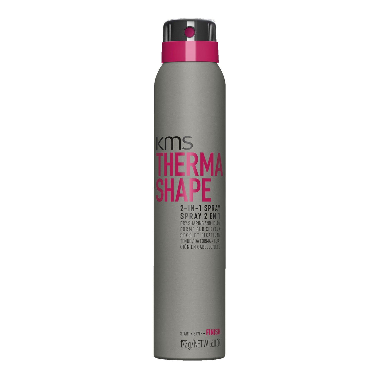 KMS ThermaShape 2-in-1 Spray 200ml for lasting styles, extra hold, and shine.