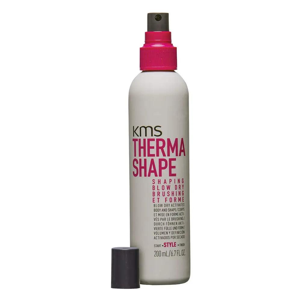 Kms Thermashape Shaping Blow Dry 200ml bottle for light body, movement, texture, and lasting shape in hair styling.