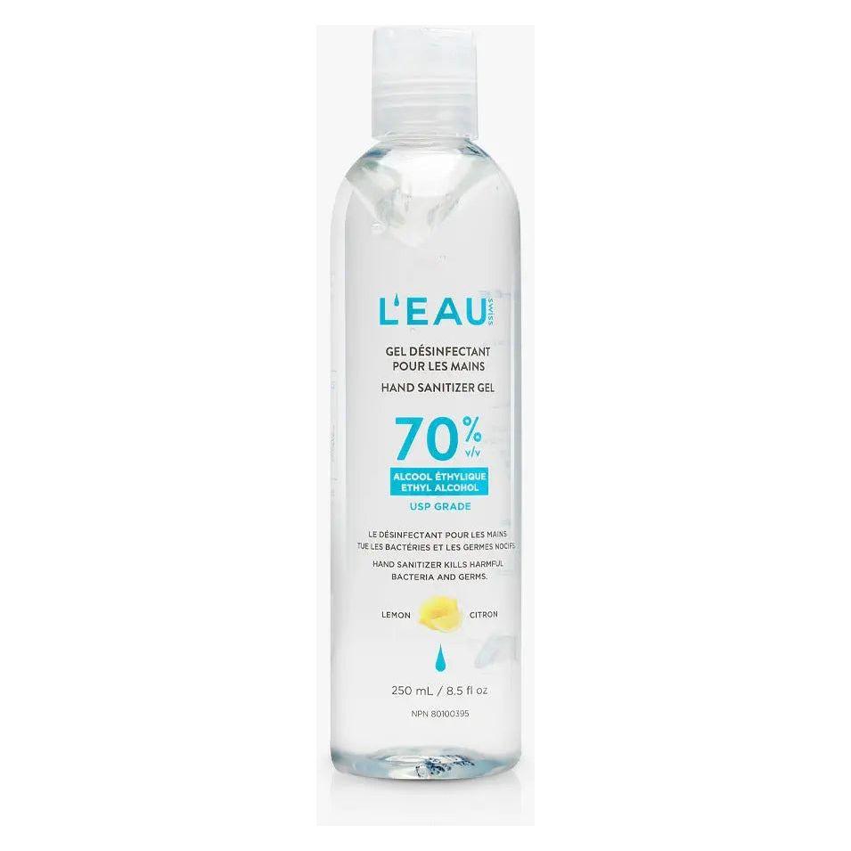 Lemon Scent Sanitizer Gel 250ml bottle with 70% alcohol for effective germ removal and skin-friendly freshness.