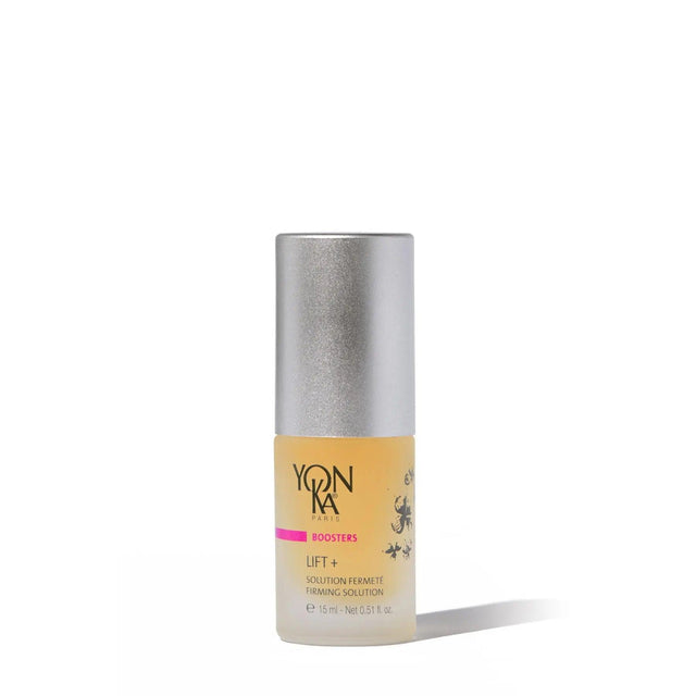 Yonka Lift+ Booster anti-aging serum for firm, tight skin, suitable for mature skin with concerns of sagging and wrinkles.