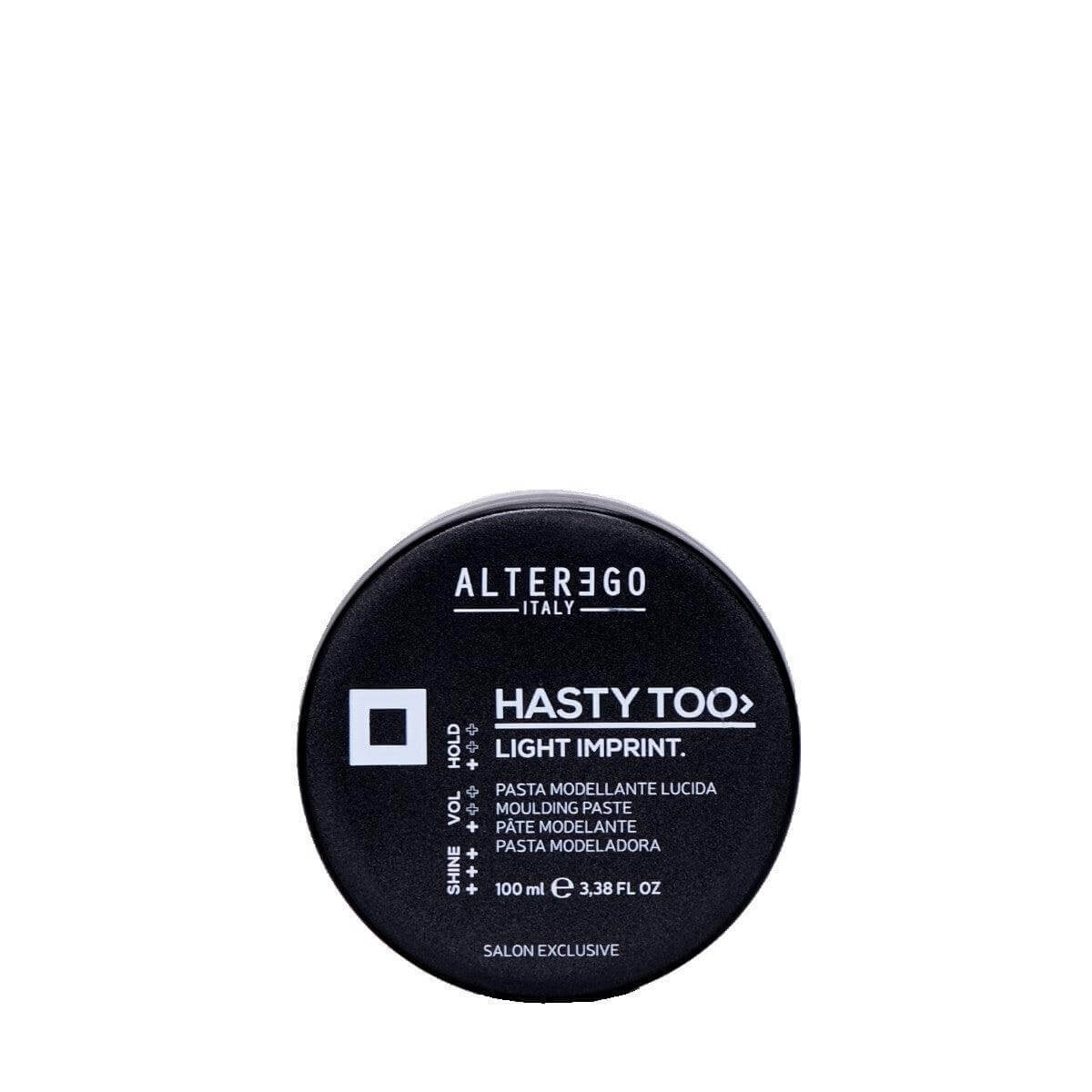 Hasty Too Light Imprint molding paste for adding volume and definition to fine hair, 100ml, by Alter Ego Italy