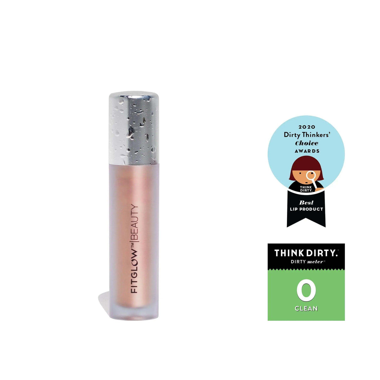 Award-winning Fitglow Beauty Lip Colour Serum with natural ingredients for hydrating, plumping, and enhancing lip structure.