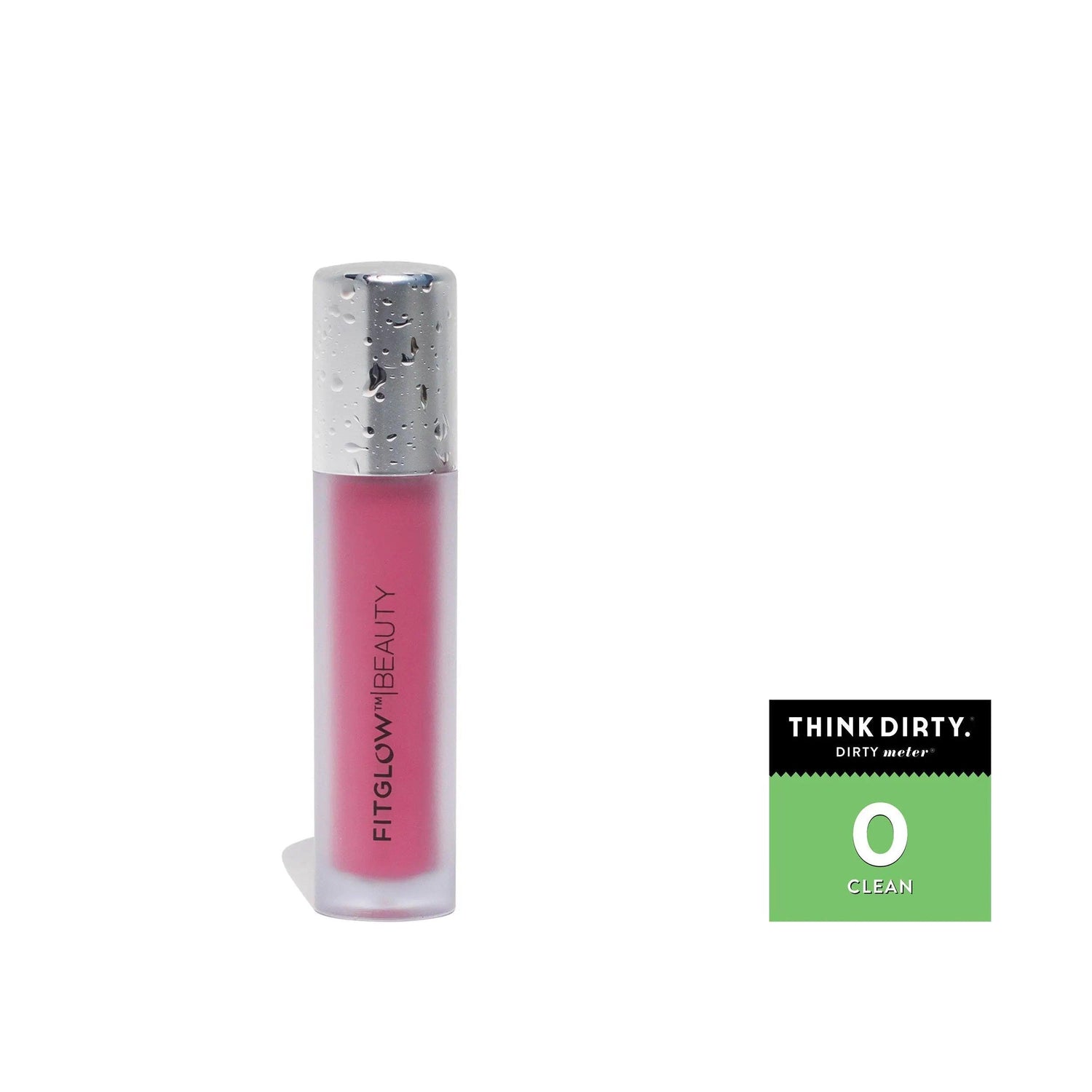 Fitglow Beauty Lip Colour Serum with Think Dirty Clean Rating, all-natural nourishing lip gloss with pomegranate and beet extract.