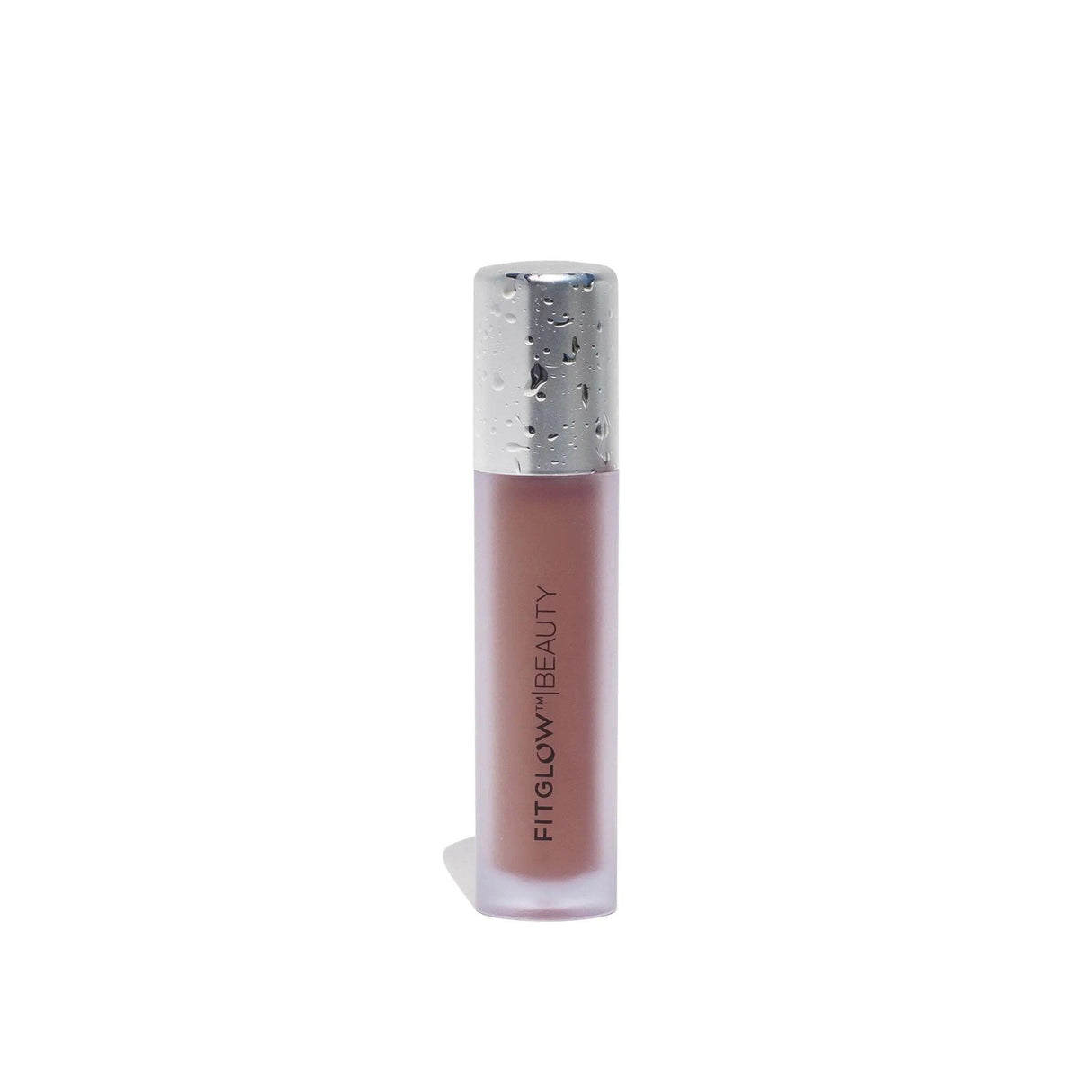 Award-winning all-natural lip colour serum by Fitglow Beauty in a sleek bottle, enriched with organic ingredients for plump, nourished lips.