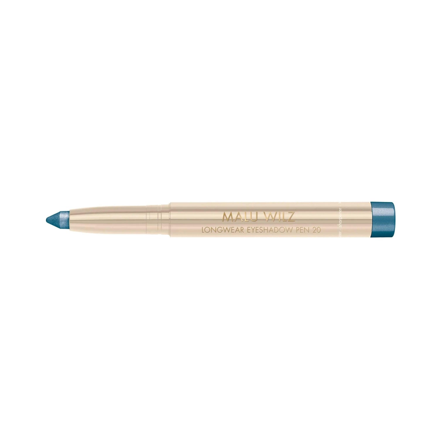 Malu Wilz Long-Lasting Eyeshadow Pen with blue tip, 1.4g, crease-resistant formula in handy pen design.