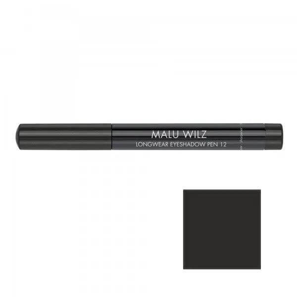 Malu Wilz Long-Lasting Eyeshadow Pen in black shade, 1.4gr, ideal for creating crease-resistant eye makeup with ease.