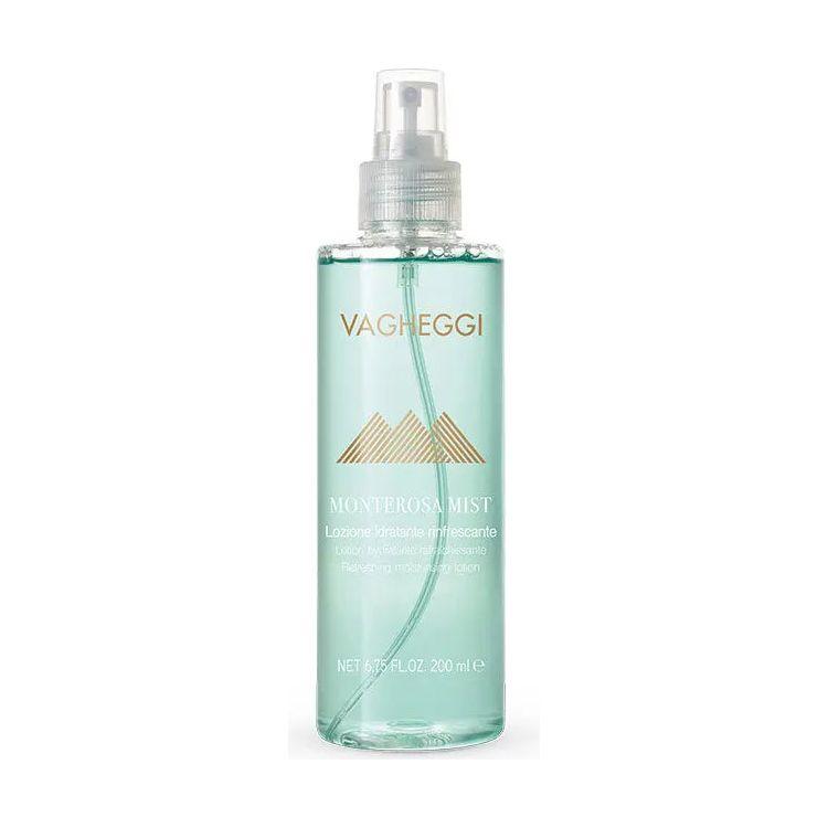 Monterosa Mist Refreshing Moisturising Lotion bottle with hydrating and protective ingredients from Monte Rosa glacier