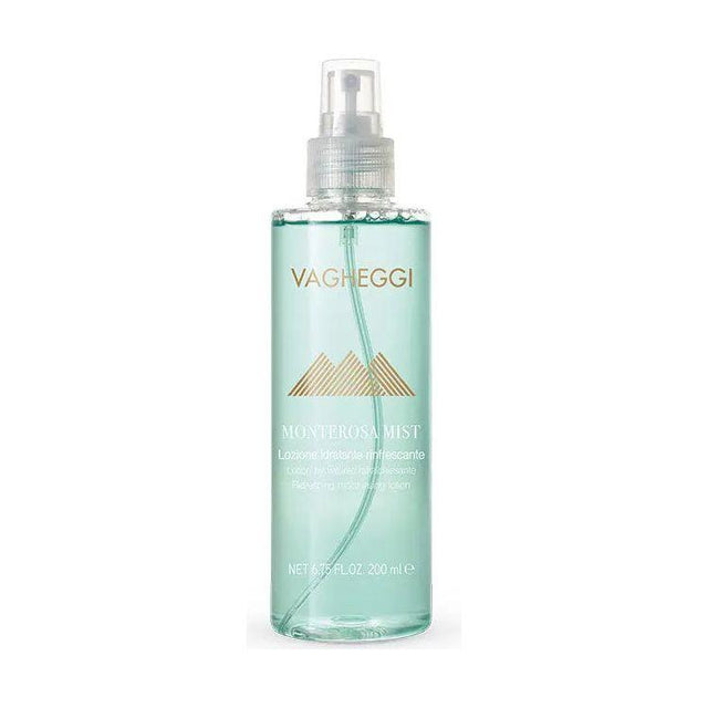 Monterosa Mist Refreshing Moisturising Lotion bottle with hydrating and protective ingredients from Monte Rosa glacier