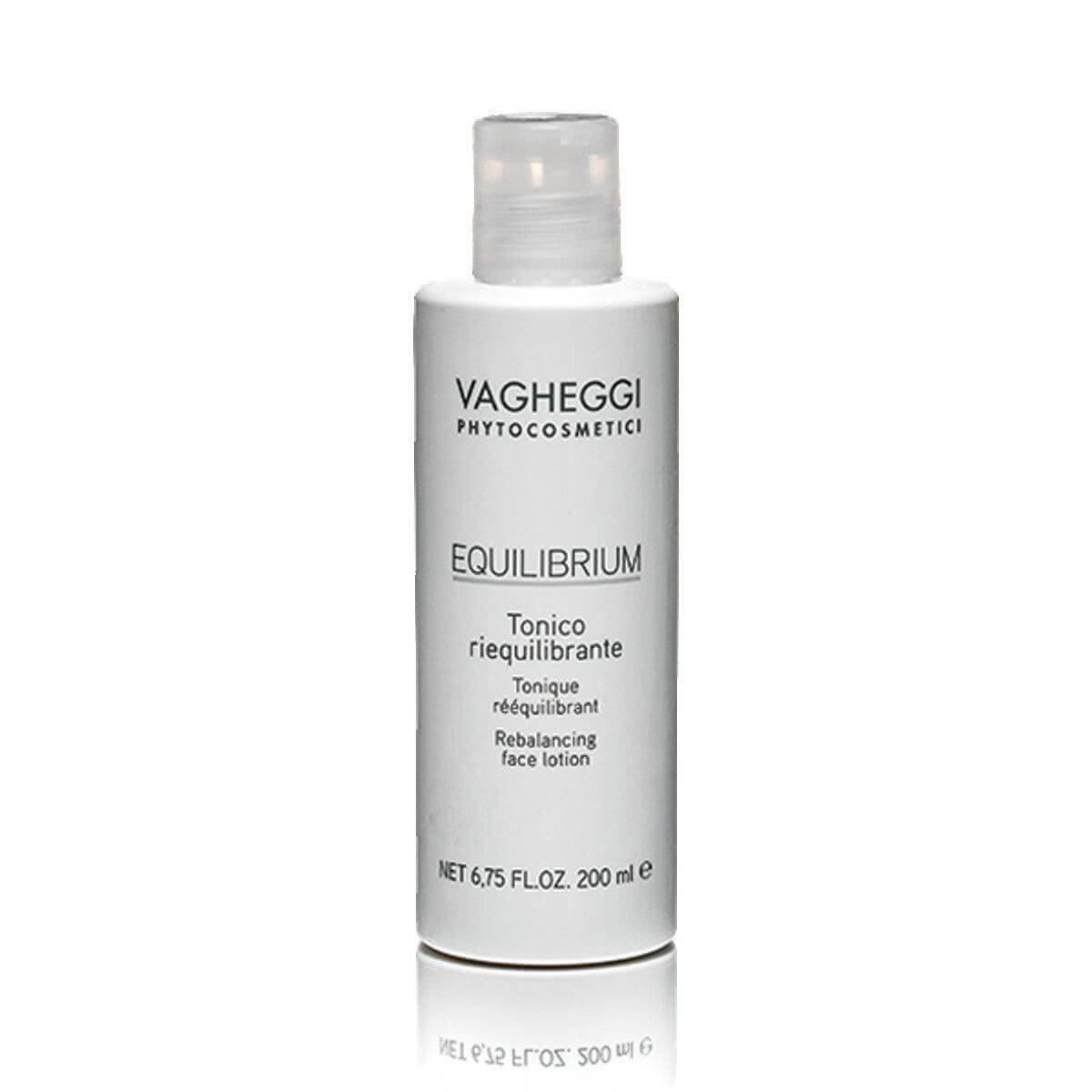 Equilibrium Rebalancing Face Lotion 200ml bottle for cleansing and toning skin, preserving natural hydro-lipid film.