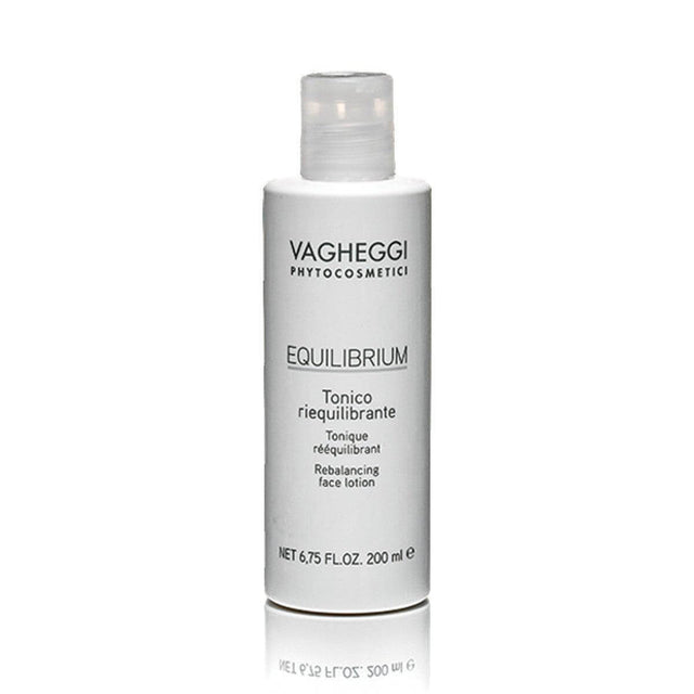 Equilibrium Rebalancing Face Lotion 200ml bottle for cleansing and toning skin, preserving natural hydro-lipid film.