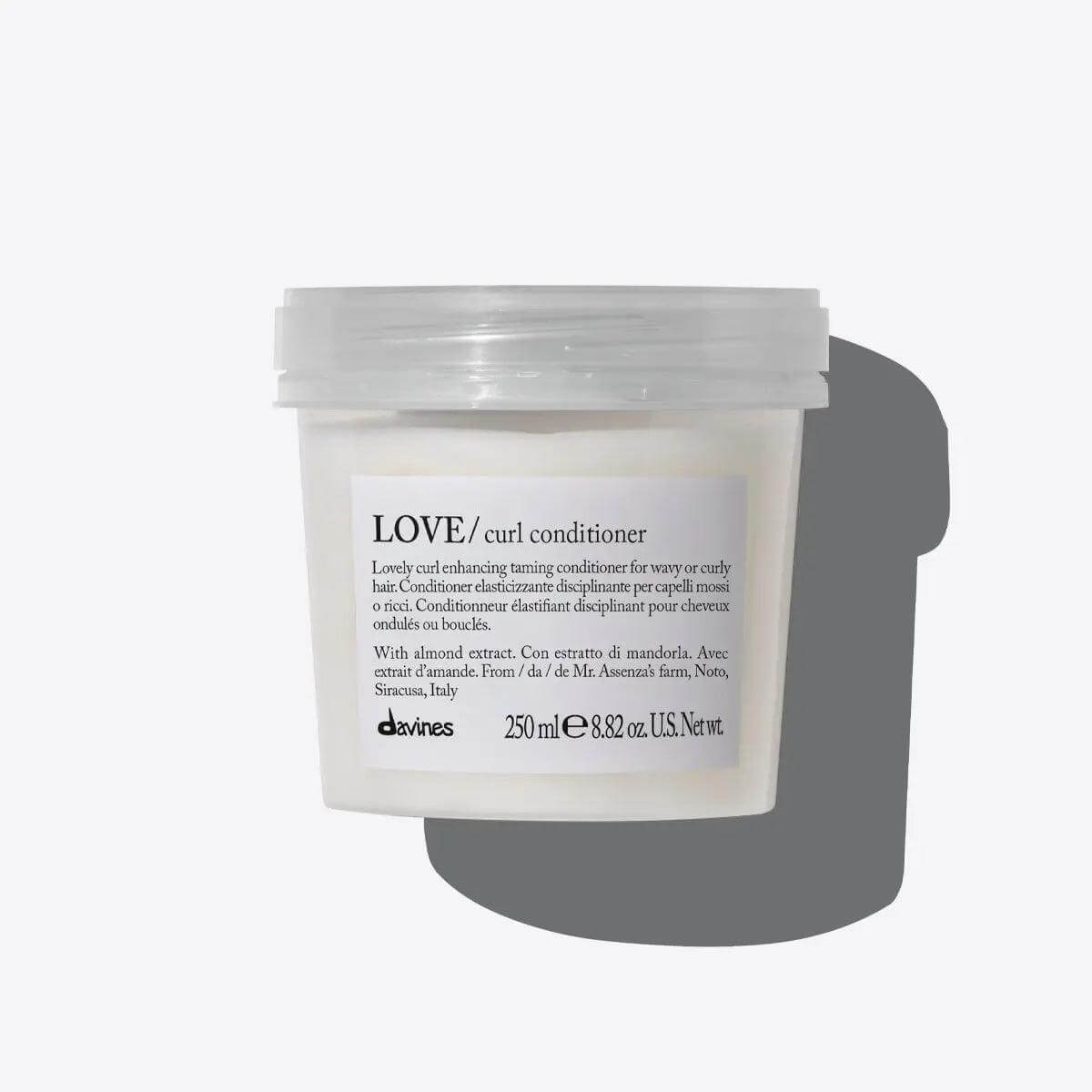 Davines Love Curl Conditioner for curly hair hydration and frizz control, 250ml.