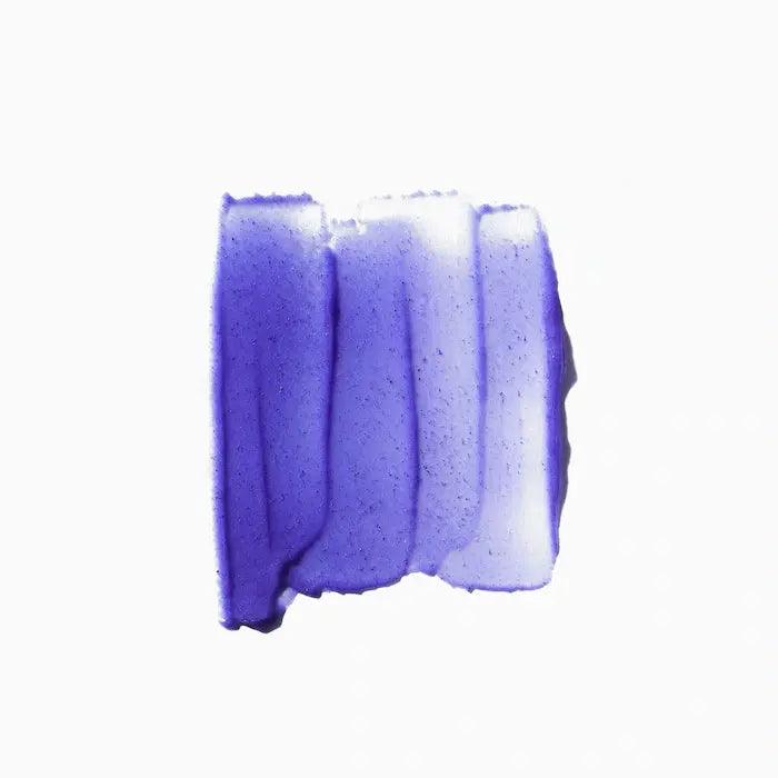 Swatch of Kérastase Masque Ultra-Violet Hair Mask showing rich purple tone for neutralizing brassy hues in blonde and grey hair.