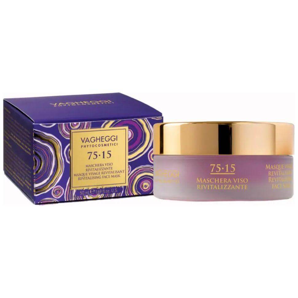 75.15 Revitalising Face Mask with pistachia lentisque extract for smoothing and plumping skin, luxury skincare by Vagheggi.