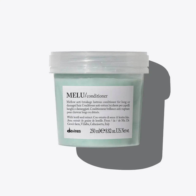 Melu Conditioner for long or damaged hair, prevents breakage, adds shine, deeply moisturizes without weighing it down, 250ml jar