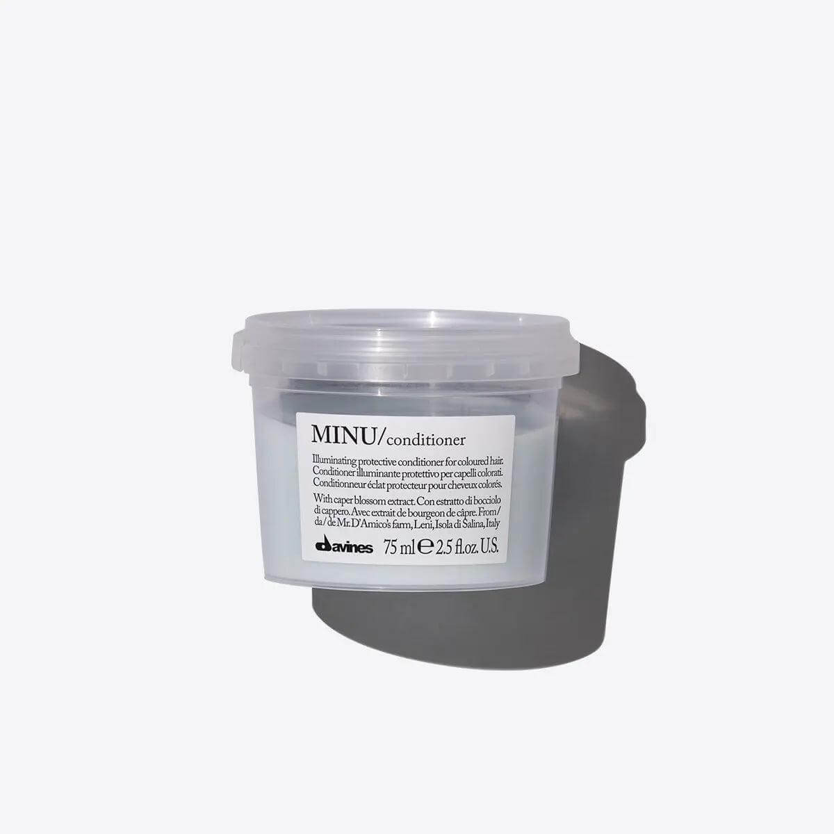 Minu Conditioner 75ml jar for nourishing and protecting colored hair, Eco Beauty Awards winner.
