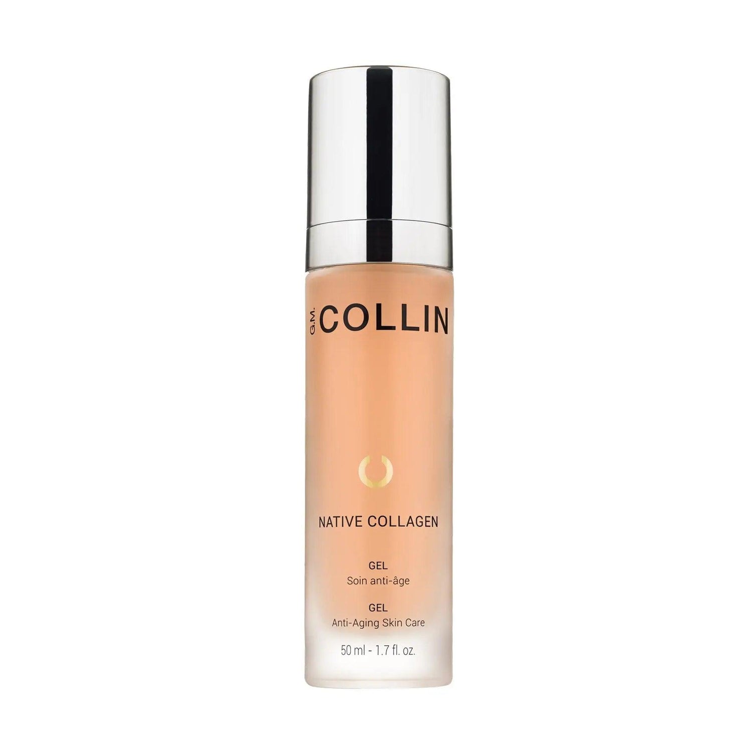 Native Collagen Gel bottle, 50 ml, anti-aging skin care solution to smooth wrinkles and promote even skin texture.