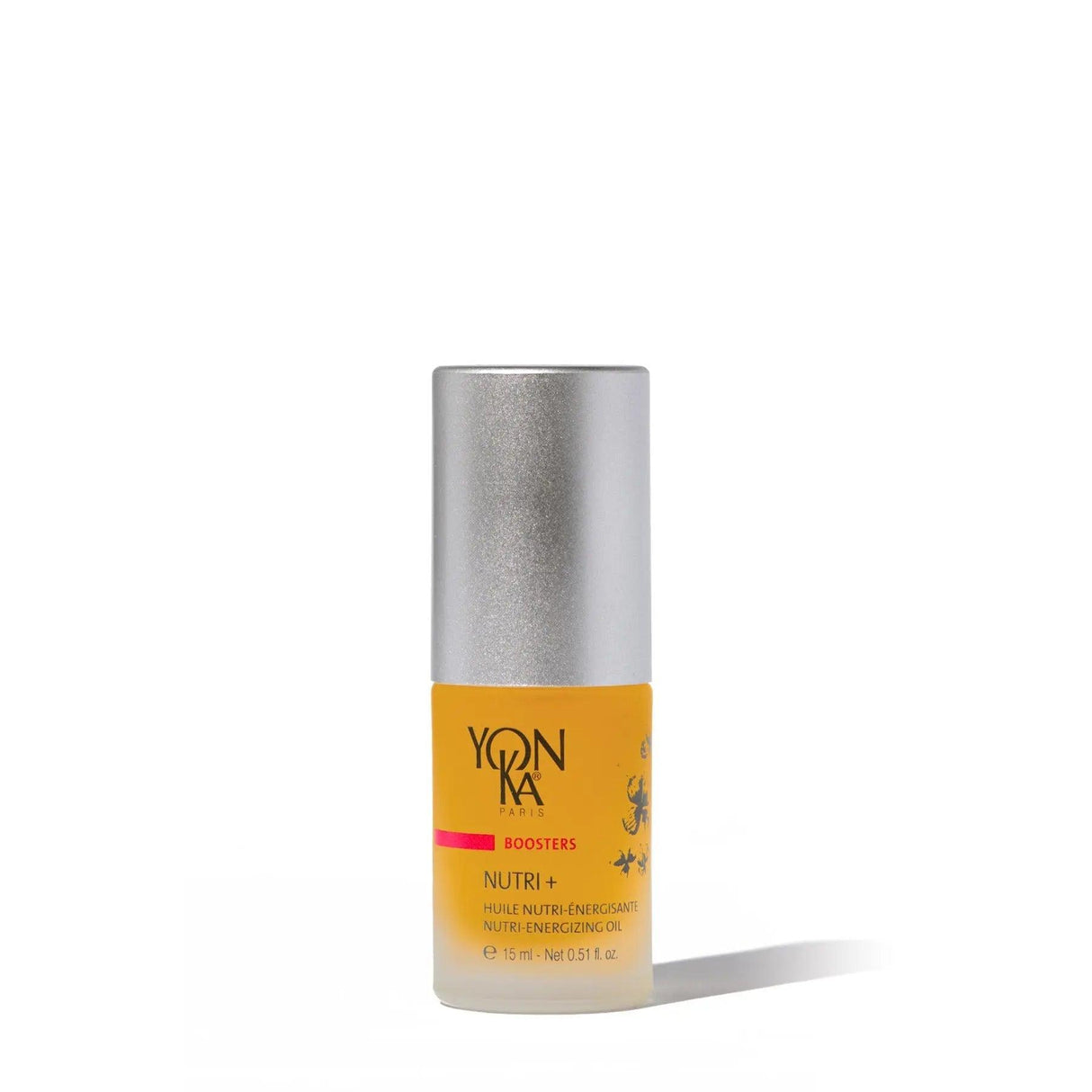 Yonka Nutri+ Booster revitalizing facial serum for hydration and moisture, ideal for dry, dehydrated skin, 10 ml bottle.