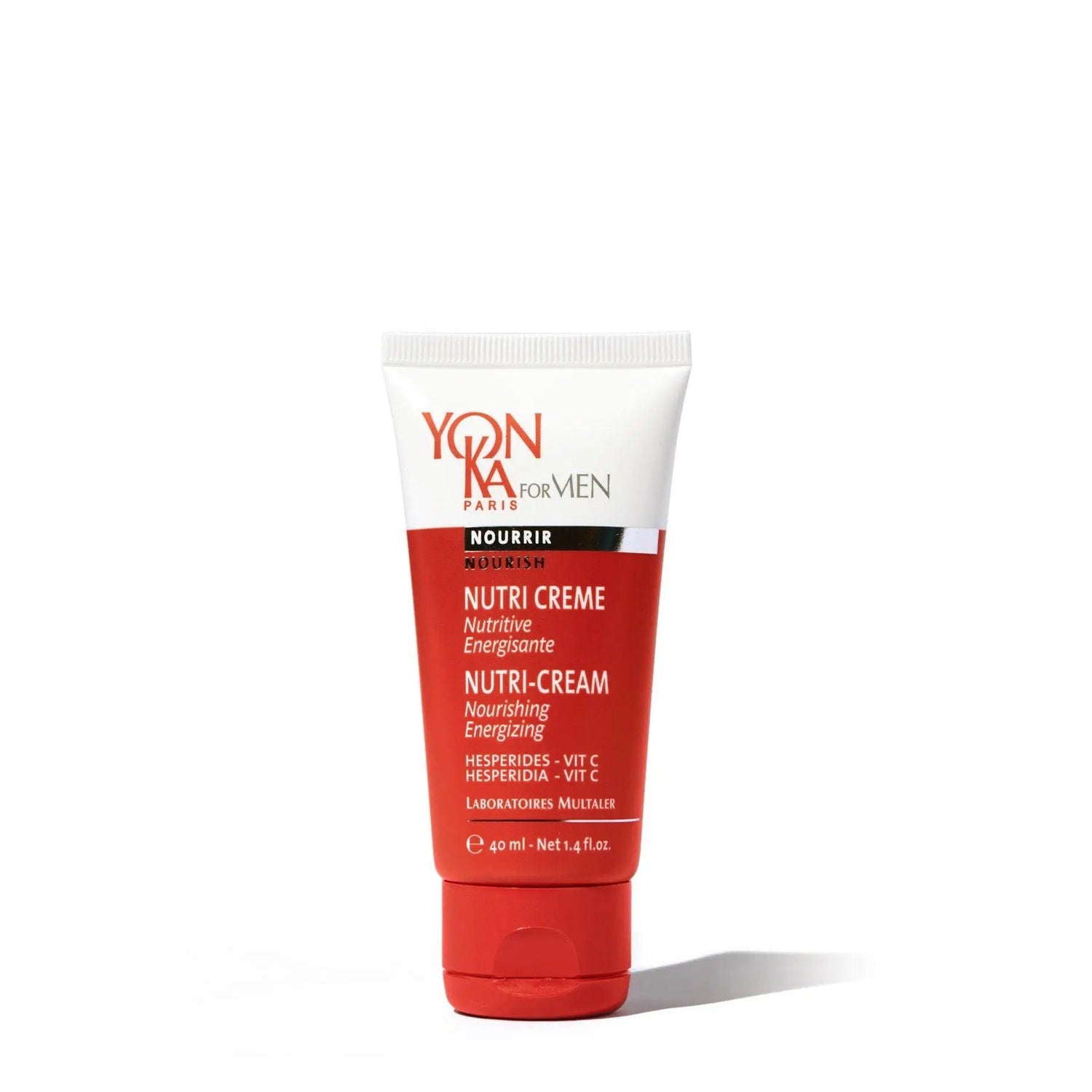 Nutri-cream by Yon-Ka Paris for Men, a nourishing skin shield with vitamins for hydration and vitality, 40ml