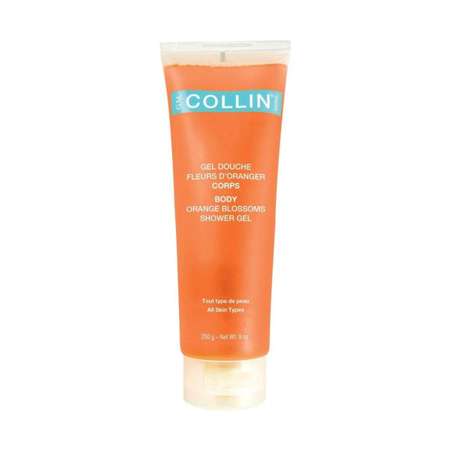 Orange Blossoms Body Shower Gel bottle, 250ml, invigorating skincare for all skin types, restores moisture and soothes.