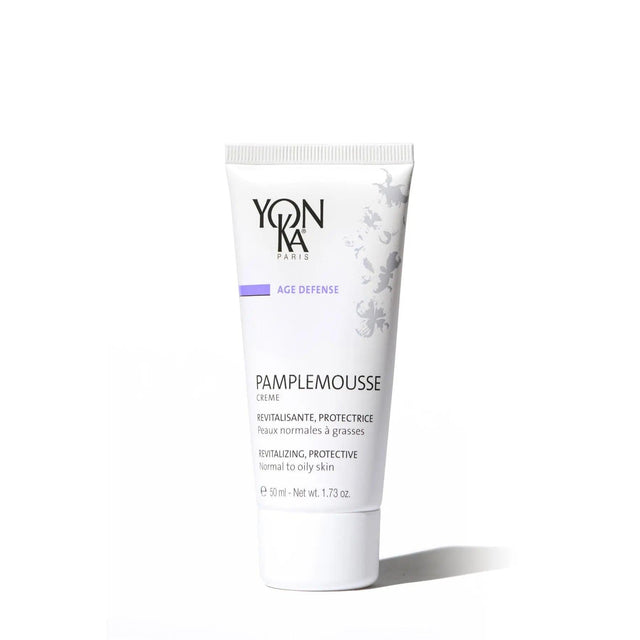 YonKa Pamplemousse cream moisturizer for normal to oily skin, with grapefruit extract to energize and revitalize skin.