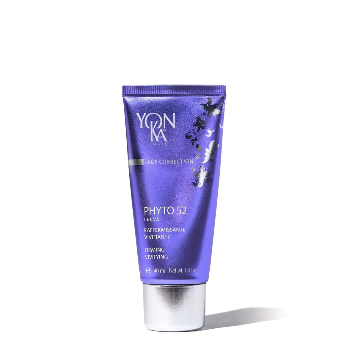Yon-Ka Phyto 52 rejuvenating cream for aging skin, combats wrinkles and enhances elasticity.