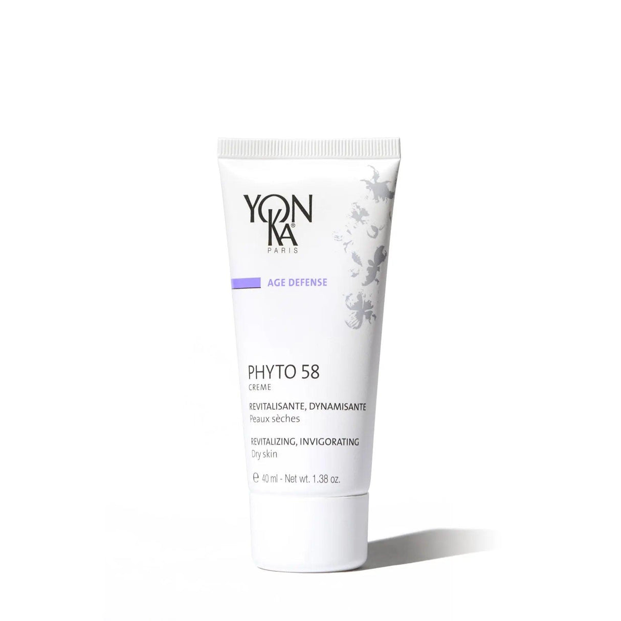 Yonka Phyto 58 Night Cream for Normal to Oily and Dry Skin, 1.38 oz Tube, Revitalize, Hydrate, Minimize Fine Lines