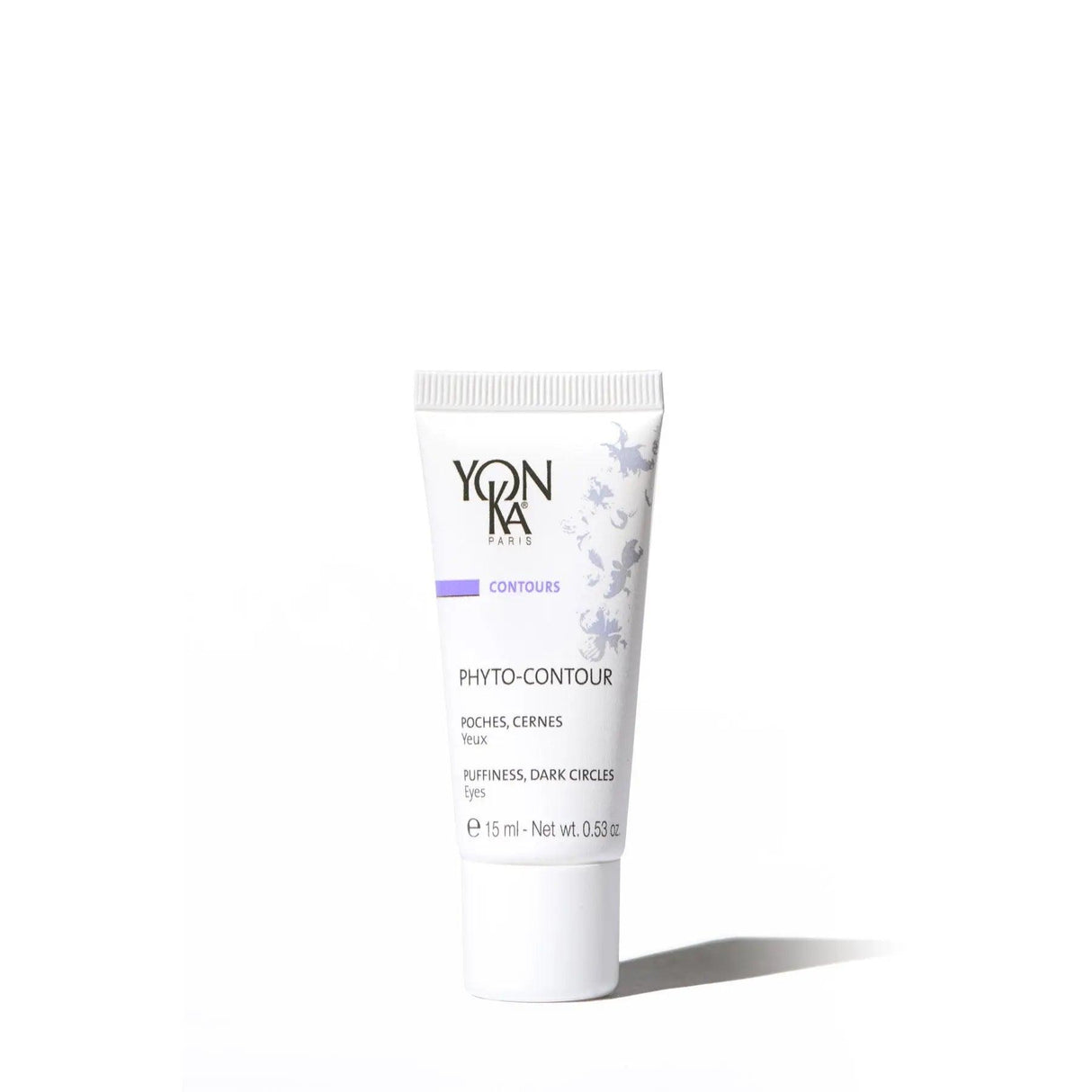 YonKa Phyto-Contour eye cream for puffiness and dark circles, suitable for all skin types, 15ml tube.