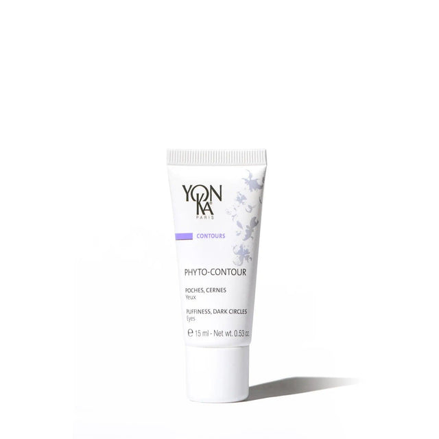YonKa Phyto-Contour eye cream for puffiness and dark circles, suitable for all skin types, 15ml tube.