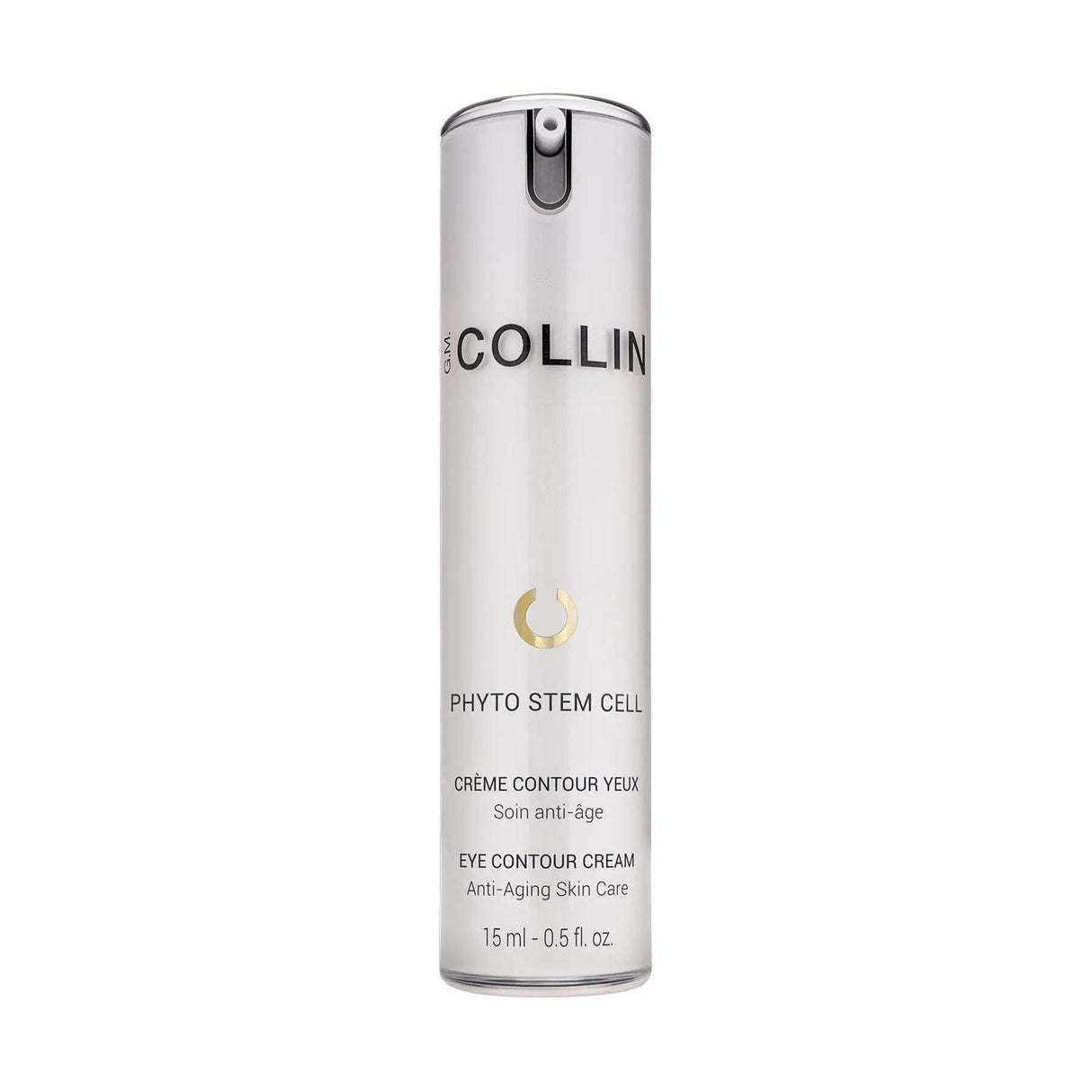 Phyto Stem Cell Eye Contour Cream bottle for reducing dark circles and wrinkles with natural ingredients.