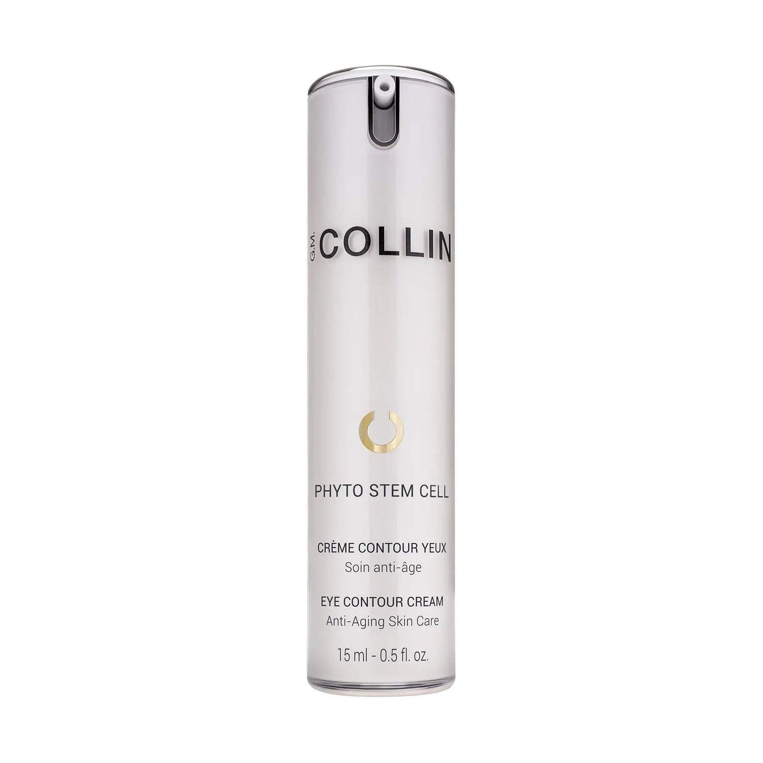 Phyto Stem Cell Eye Contour Cream bottle for reducing dark circles and wrinkles with natural ingredients.