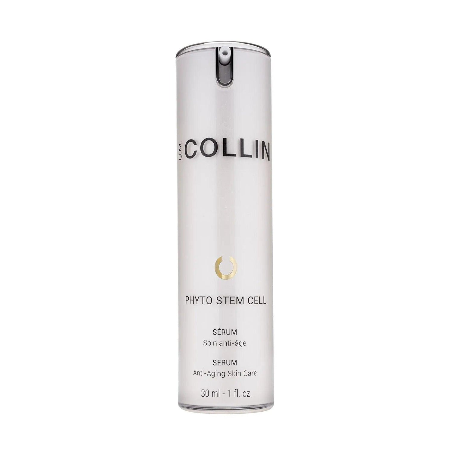 Anti-aging Phyto Stem Cell+ Serum bottle for skin firming and brightening with natural ingredients, 30ml.