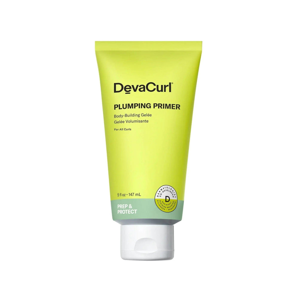 DevaCurl Plumping Primer Body Building Gelee for curl flexibility, moisture, and shine.