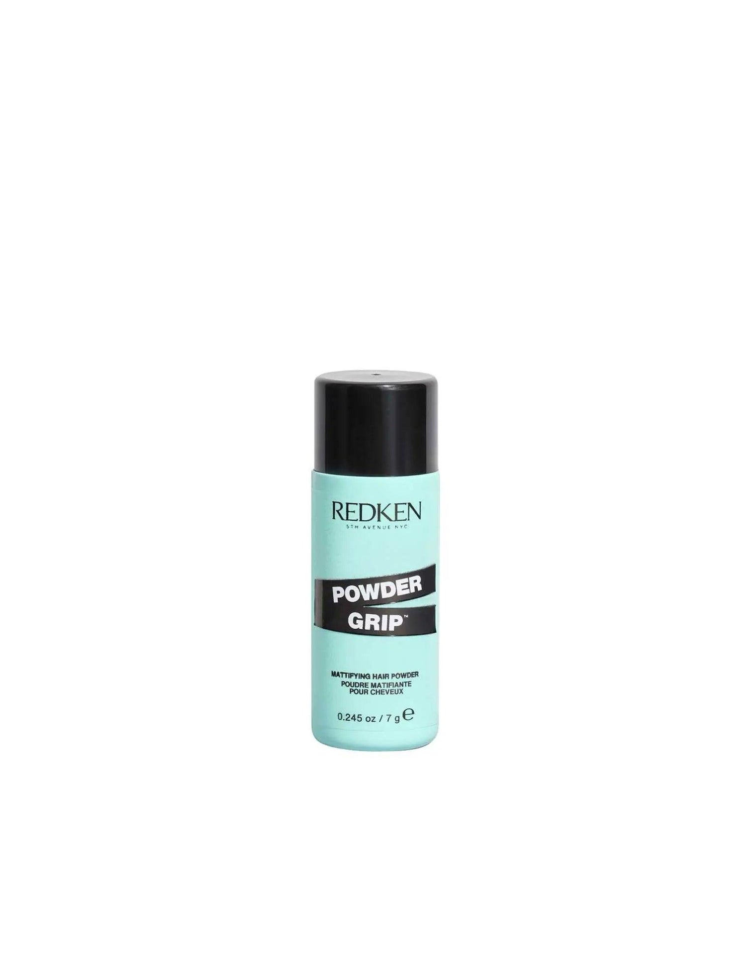 Redken Powder Grip texturizing hair powder for instant volume and styling, suitable for all hair types and textures.