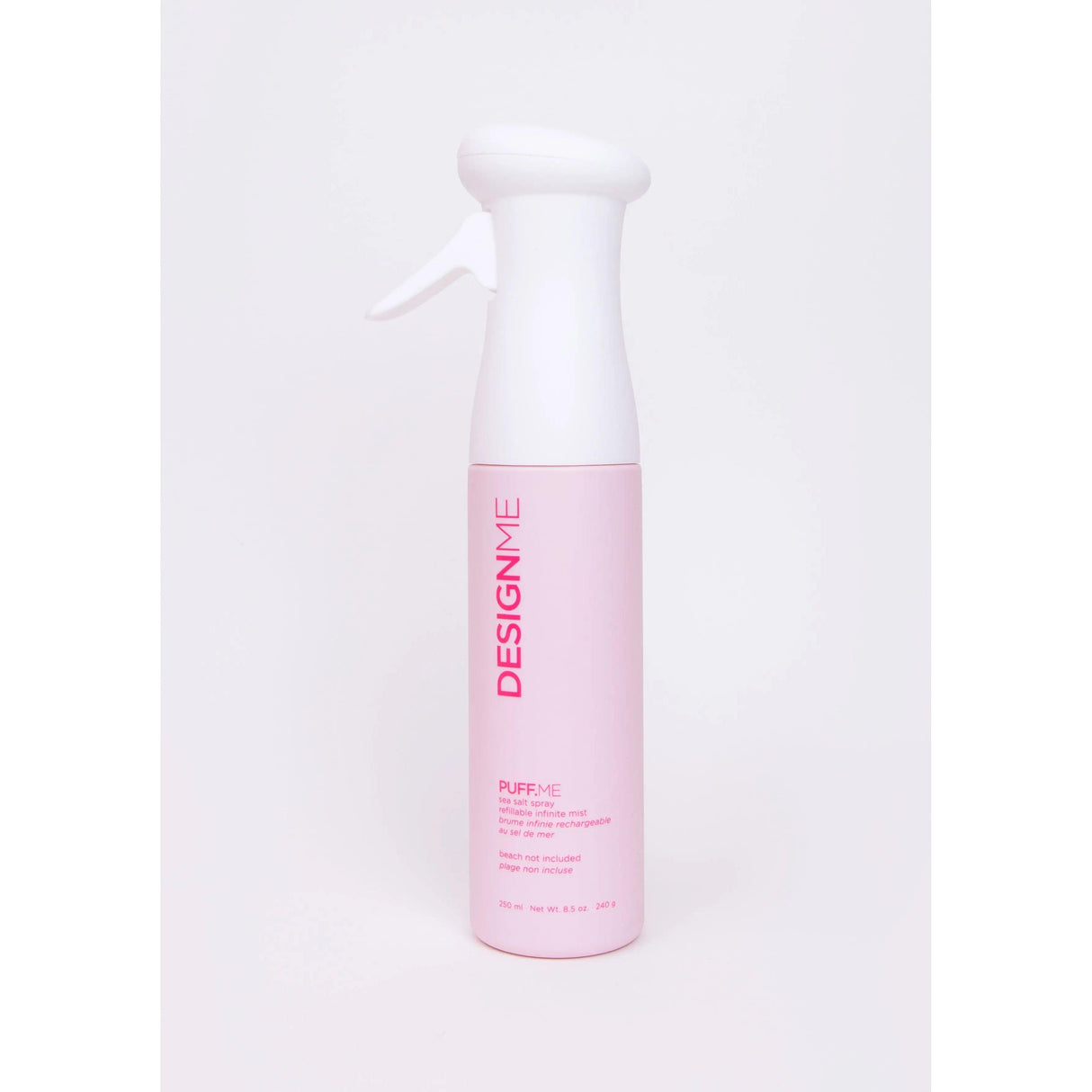 Design.Me Puff.Me Infinite Mist Sea Salt Spray bottle for tousled, full beachy hair.