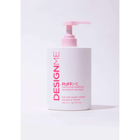 Puff.Me Volumizing Conditioner Jumbo bottle with pump, 32 fl oz, designed to detangle and add lift to hair.