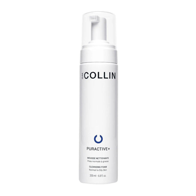 Puractive+ Cleansing Foam bottle with salicylic acid and niacinamide for pore cleansing and skin purification.