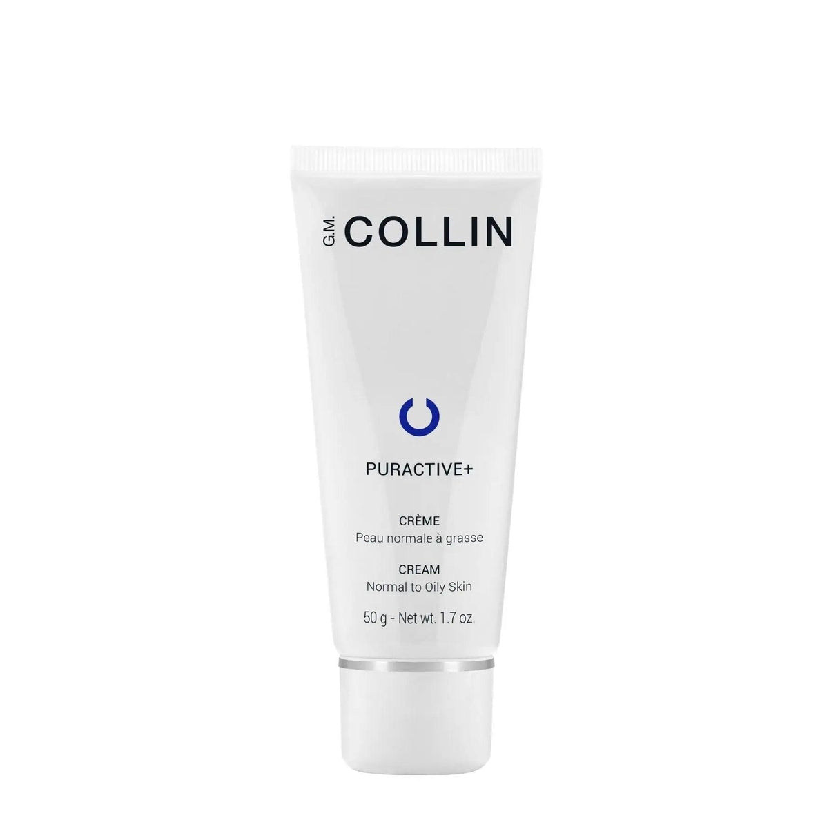 Puractive+ Cream tube for hydrating normal to oily skin with peptides, 50g.