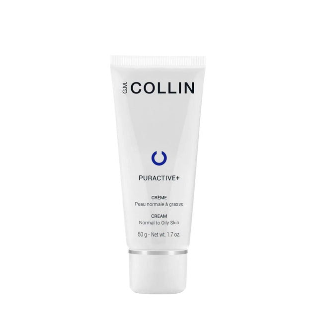Puractive+ Cream tube for hydrating normal to oily skin with peptides, 50g.