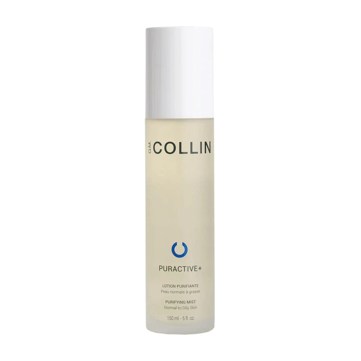 Puractive+ Purifying Mist 150ml bottle for oily skin, in a sleek design, offers a matte finish and pore refinement.