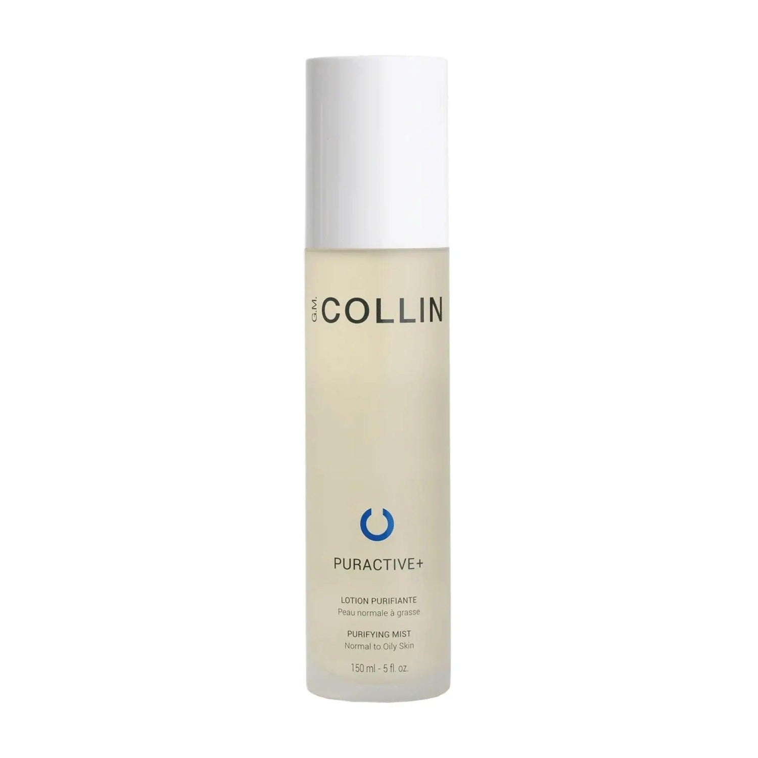 Puractive+ Purifying Mist 150ml bottle for oily skin, in a sleek design, offers a matte finish and pore refinement.