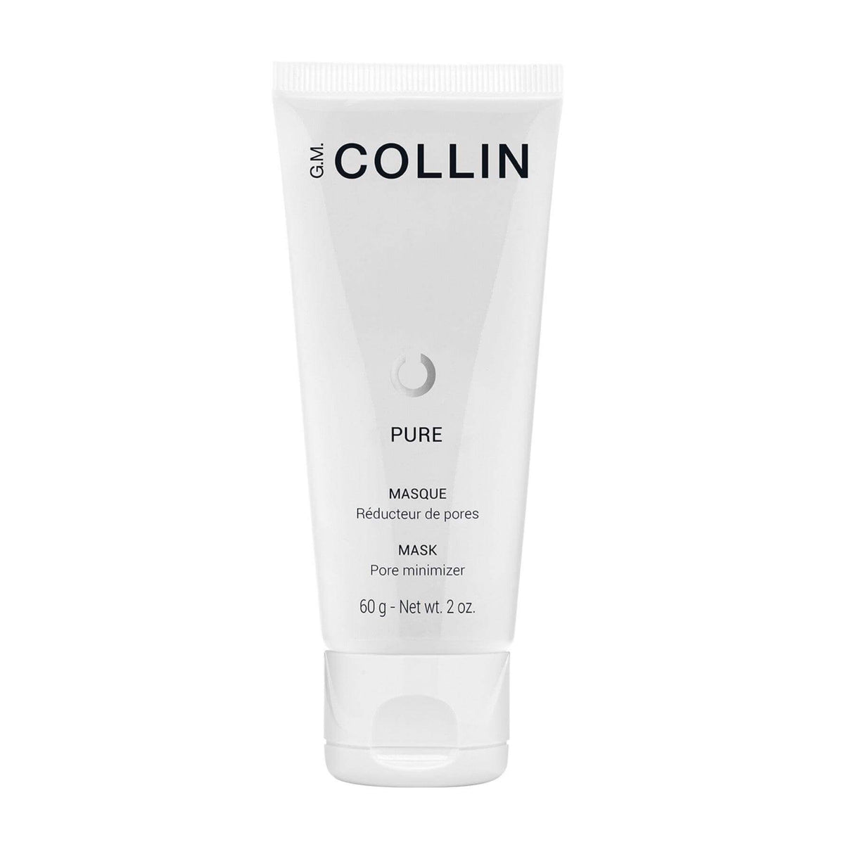 Pure Mask by G.M. Collin, clay and superberry pore minimizer, 60g tube, purifies and hydrates skin, enhances complexion